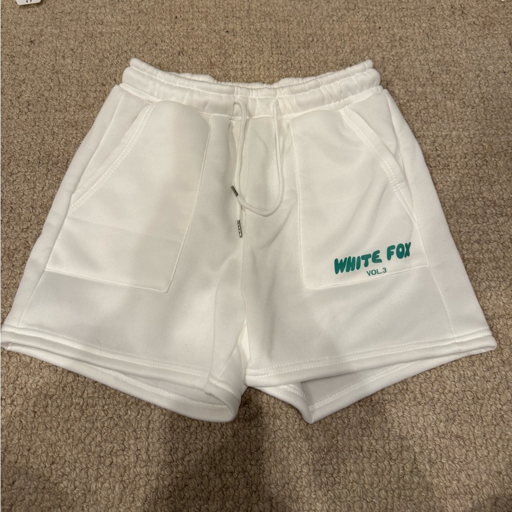 White fox shorts